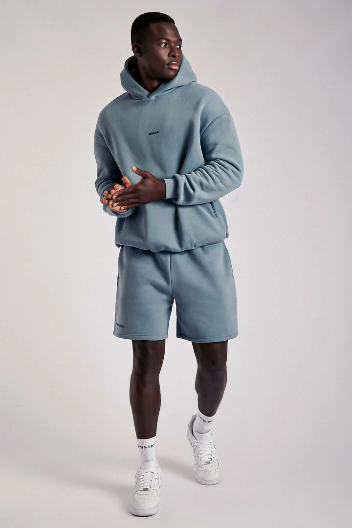 QNG Bay Unisex Oversized Cosy Hoodie - Steel Blue 12 QNG Bay Unisex Oversized Cosy Hoodie - Steel Blue