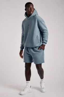 QNG Bay Unisex Oversized Cosy Hoodie - Steel Blue 32 QNG Bay Unisex Oversized Cosy Hoodie - Steel Blue