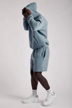 QNG Bay Unisex Oversized Cosy Hoodie - Steel Blue 33 QNG Bay Unisex Oversized Cosy Hoodie - Steel Blue