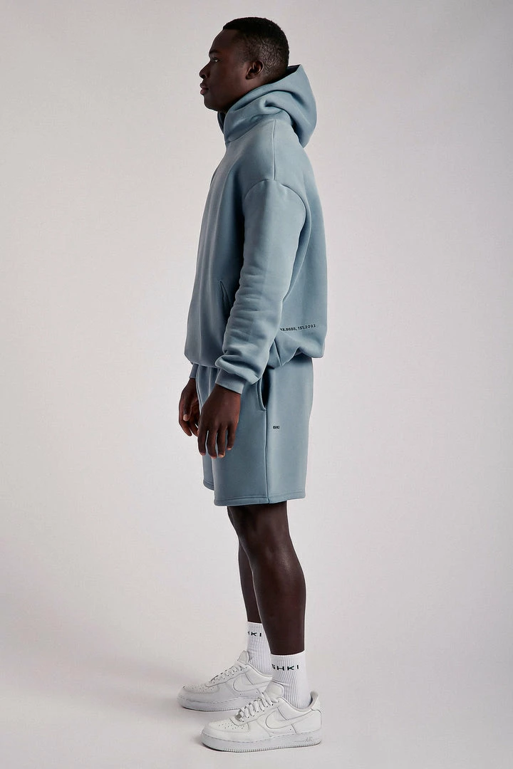 QNG Bay Unisex Oversized Cosy Hoodie - Steel Blue 17 QNG Bay Unisex Oversized Cosy Hoodie - Steel Blue