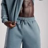 QNG Taylor Unisex Cosy Long Shorts - Steel Blue All Bottoms