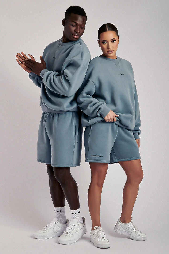 QNG Sweaters & Hoodies Max Unisex Crew Neck Cosy Sweater - Steel Blue 16 QNG Sweaters & Hoodies Max Unisex Crew Neck Cosy Sweater - Steel Blue