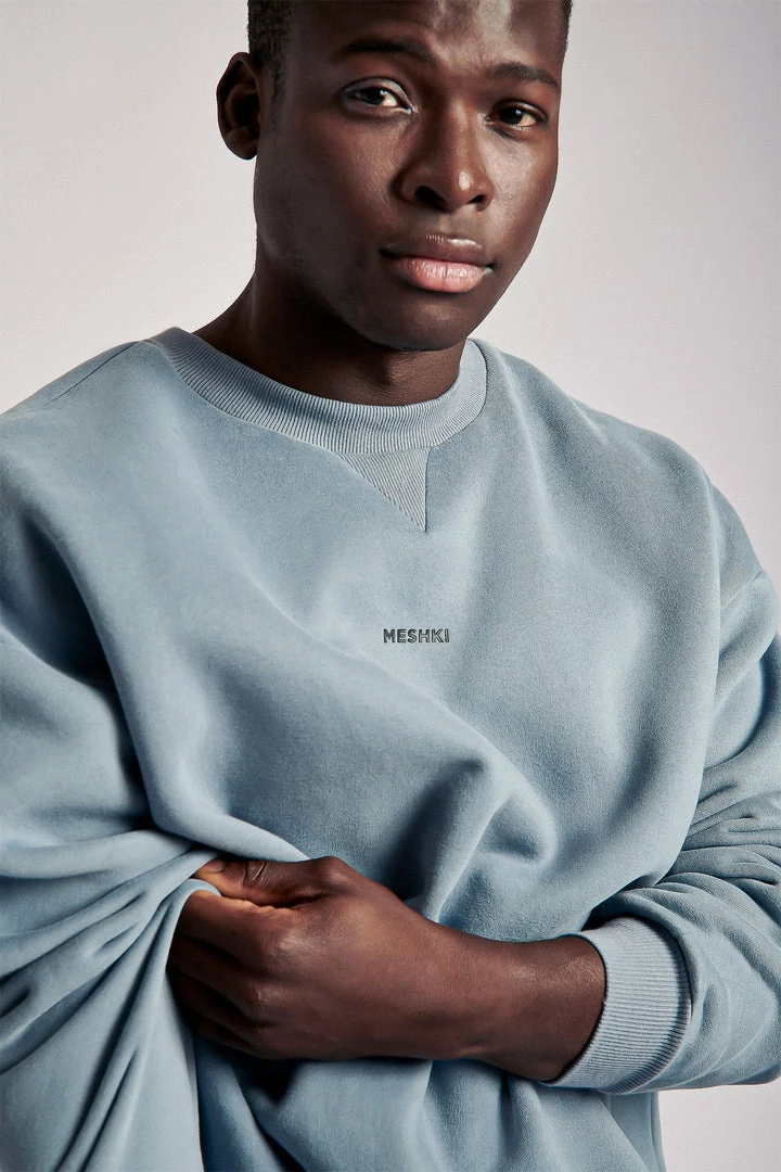 QNG Sweaters & Hoodies Max Unisex Crew Neck Cosy Sweater - Steel Blue 13 QNG Sweaters & Hoodies Max Unisex Crew Neck Cosy Sweater - Steel Blue