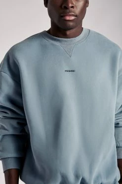 QNG Sweaters & Hoodies Max Unisex Crew Neck Cosy Sweater - Steel Blue 31 QNG Sweaters & Hoodies Max Unisex Crew Neck Cosy Sweater - Steel Blue