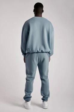 QNG All Bottoms Charlie Unisex Cosy Jogger - Steel Blue