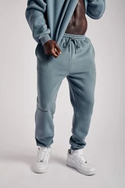 QNG All Bottoms Charlie Unisex Cosy Jogger - Steel Blue