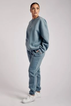 QNG All Bottoms Charlie Unisex Cosy Jogger - Steel Blue