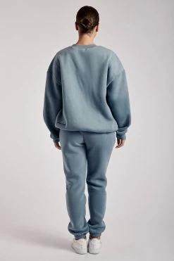 QNG All Bottoms Charlie Unisex Cosy Jogger - Steel Blue