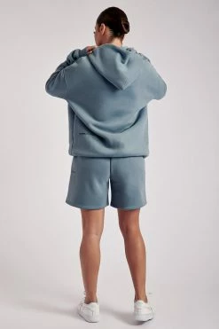 QNG Bay Unisex Oversized Cosy Hoodie - Steel Blue 23 QNG Bay Unisex Oversized Cosy Hoodie - Steel Blue