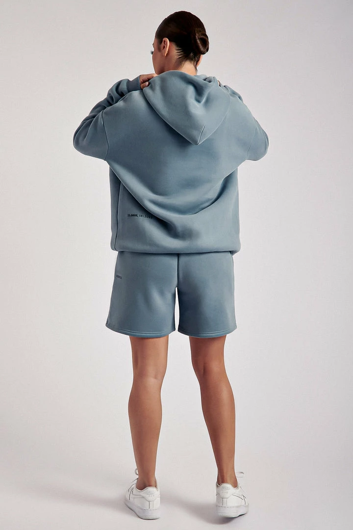 QNG Bay Unisex Oversized Cosy Hoodie - Steel Blue 6 QNG Bay Unisex Oversized Cosy Hoodie - Steel Blue