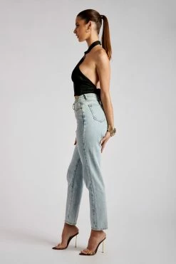 WNT Jessica Halter Corset Crop Top - Black All Tops