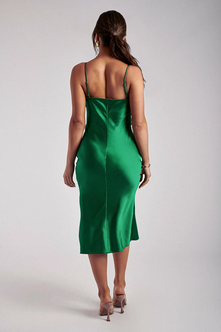 WNT Tabitha Cowl Neck Midi Dress - Green 5 WNT Tabitha Cowl Neck Midi Dress - Green