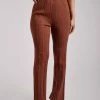 EMS Deanna Wide Leg Knitted Pants - Toffee Two Piece Sets