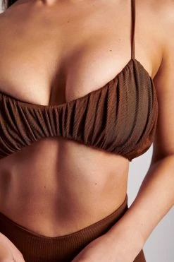 ROM Jordan Ruched Front V Front Top - Ginger Two Piece Sets