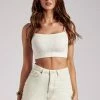 EMS Kirra Raw Hem Longline Boyfriend Shorts - Ecru