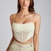 WDN Jada Mesh Corset Bustier - Tofu All Tops