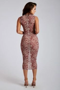 ROM Bonnie Sleeveless Midi Dress - Wine Retrograde DRESSES