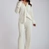WNT Aytan Pleated Wide Leg Trouser - Tofu