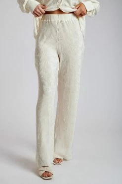 WNT Aytan Pleated Wide Leg Trouser - Tofu