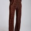 WNT Aytan Pleated Wide Leg Trouser - Chocolate Two Piece Sets