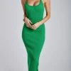 SOP Yasamin Halter Knit Maxi Dress - Green DRESSES