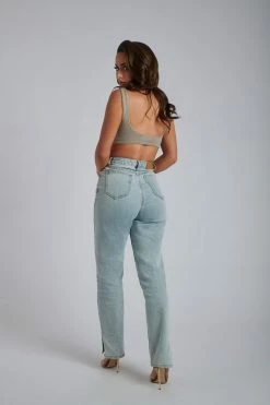 EMS Aleah Knit Crop Top - Wheat Marle 29 EMS Aleah Knit Crop Top - Wheat Marle