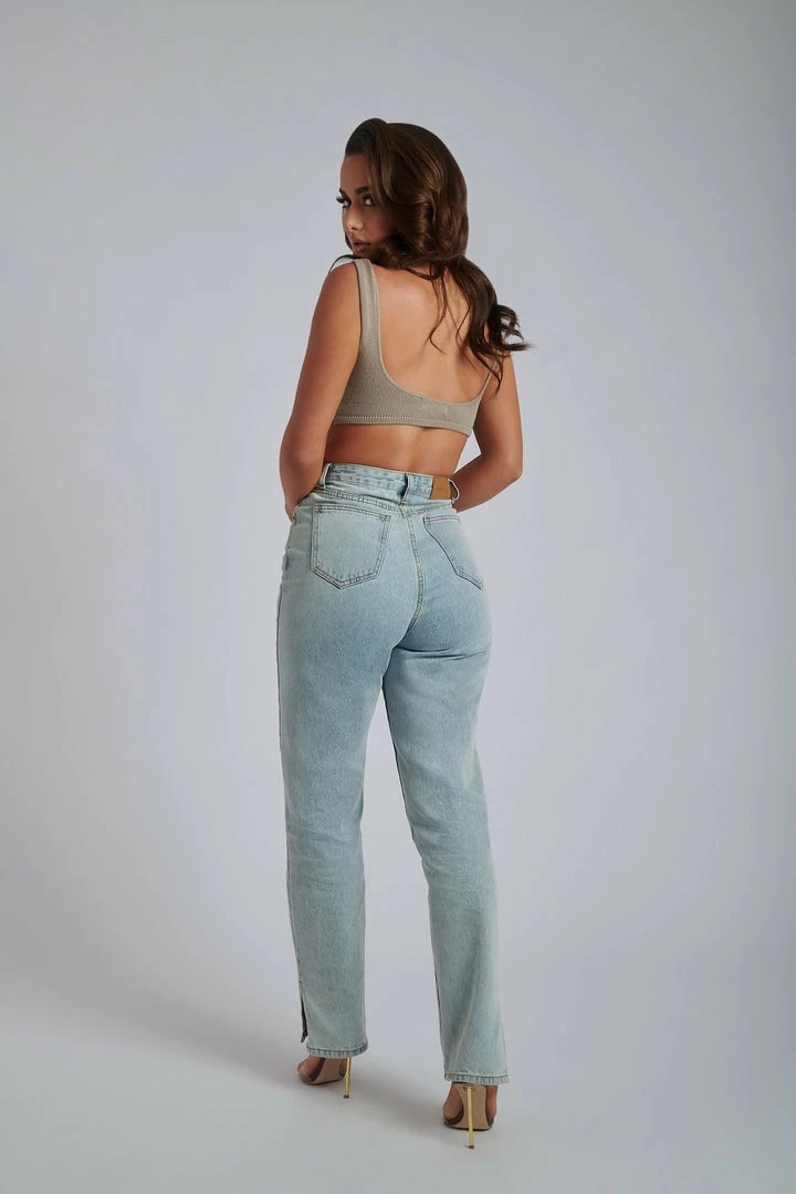 EMS Aleah Knit Crop Top - Wheat Marle 15 EMS Aleah Knit Crop Top - Wheat Marle