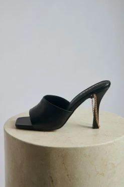 LFS Dahlia Chain Strap Mule - Black All Accessories 17 LFS Dahlia Chain Strap Mule - Black All Accessories