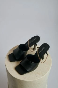 LFS Dahlia Chain Strap Mule - Black All Accessories 16 LFS Dahlia Chain Strap Mule - Black All Accessories