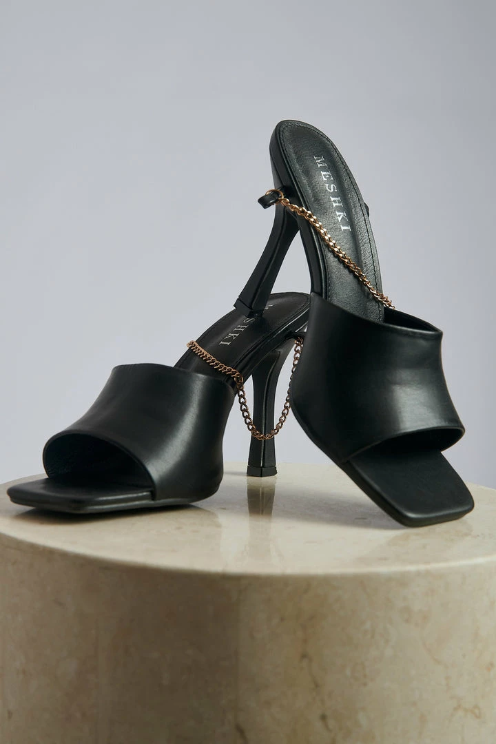 LFS Dahlia Chain Strap Mule - Black All Accessories 2 LFS Dahlia Chain Strap Mule - Black All Accessories