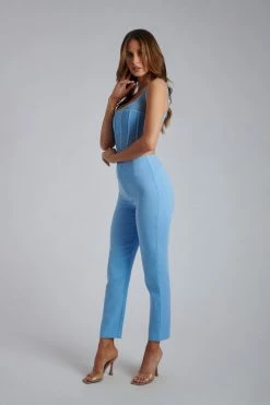 WNT All Tops Delaney Corset Bustier - Heritage Blue