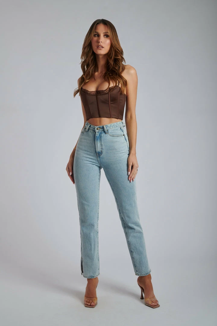 QNG Lake Lace Cami Crop Top - Chocolate All Tops 9 QNG Lake Lace Cami Crop Top - Chocolate All Tops