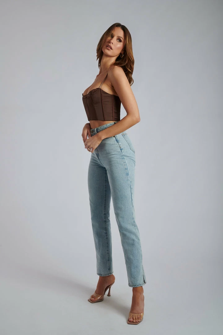 QNG Lake Lace Cami Crop Top - Chocolate All Tops 12 QNG Lake Lace Cami Crop Top - Chocolate All Tops