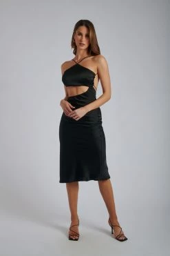 ROM Astrella Halter Cut Out Midi Dress - Black 17 ROM Astrella Halter Cut Out Midi Dress - Black