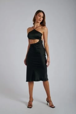 ROM Astrella Halter Cut Out Midi Dress - Black 15 ROM Astrella Halter Cut Out Midi Dress - Black