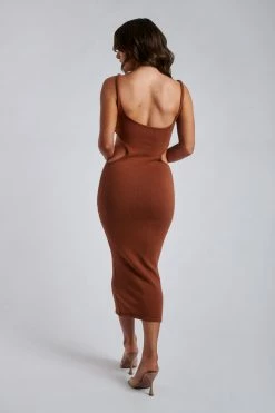 EMS Yasmin Cut Out Knitted Dress - Desert DRESSES