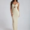 EMS DRESSES Diba Midi Strappy Knit Dress - Tofu