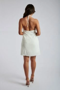 WDN Armin Sheer Halter Top - Ivory