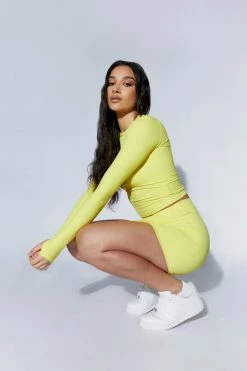 MGH Venus Long Sleeve Top - Yellow Two Piece Sets