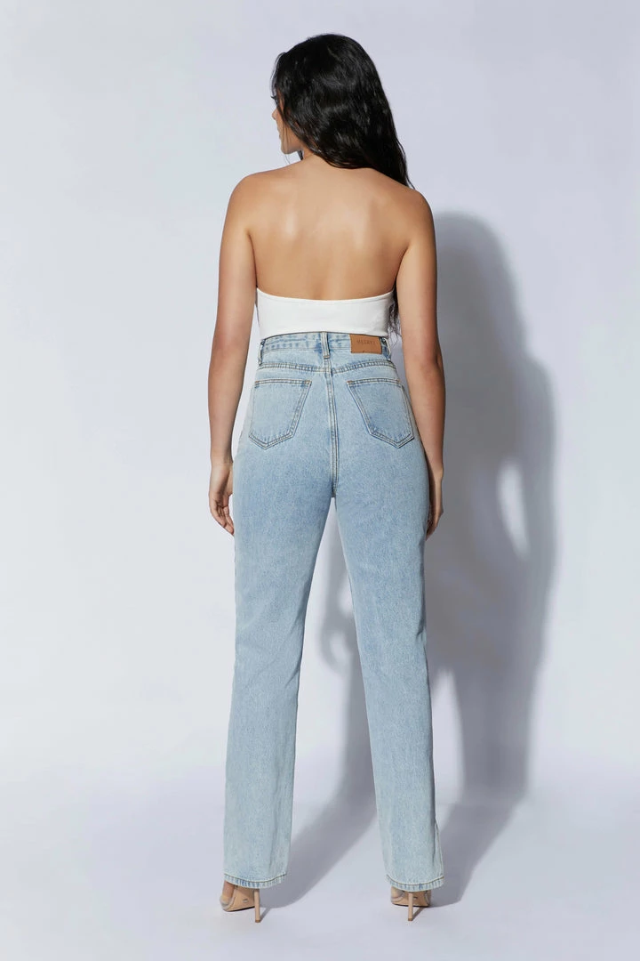 ROM Arden Halter Neck Ribbed Bodysuit - White 2 ROM Arden Halter Neck Ribbed Bodysuit - White