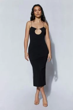 AMC Ariya Hardware Midi Dress - Black DRESSES