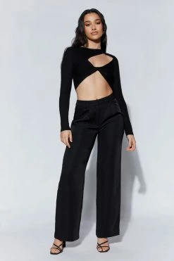 EMS Cameron Knit Crop Top - Black All Tops 11 EMS Cameron Knit Crop Top - Black All Tops
