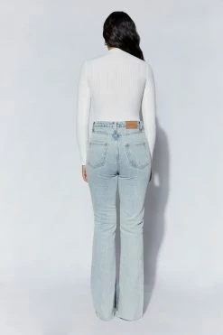 EMS Ruthie Recycled Knit Long Sleeve Bodysuit - White