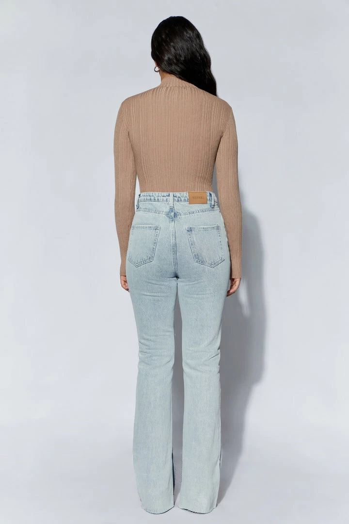 EMS Ruthie Recycled Knit Long Sleeve Bodysuit - Mocha All Tops 2 EMS Ruthie Recycled Knit Long Sleeve Bodysuit - Mocha All Tops