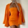 WNT Two Piece Sets Madison Oversized Blazer - Tangerine