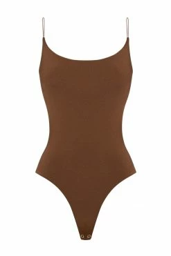 ROM All Bottoms Kandice Split Hem Cigarette Pants - Chocolate 45 ROM All Bottoms Kandice Split Hem Cigarette Pants - Chocolate