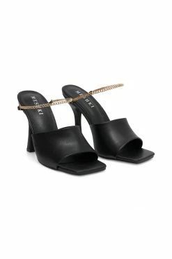 LFS Dahlia Chain Strap Mule - Black All Accessories 18 LFS Dahlia Chain Strap Mule - Black All Accessories