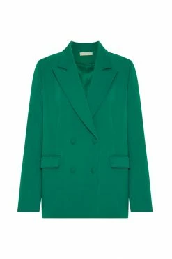 WNT Madison Oversized Blazer - Bottle Green Modest