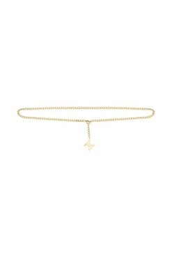 ZNY All Accessories Melika 14K Gold Plated Chain Meshki Gold Plated Belt - Gold