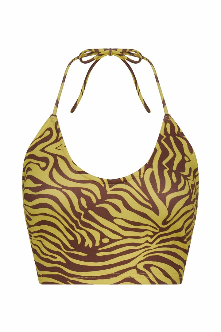 ROM All Tops Joelle Halter Crop Top - Zebra Print 10 ROM All Tops Joelle Halter Crop Top - Zebra Print